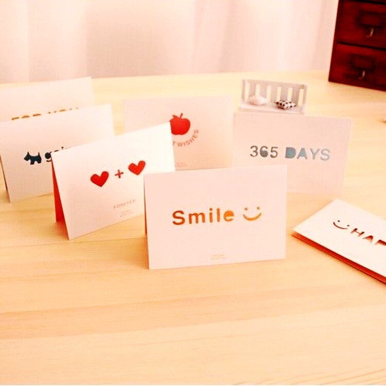 5 stk korea kærlighed lykønskningskort kort hult kort med kuvert fødselsdagskort universal
