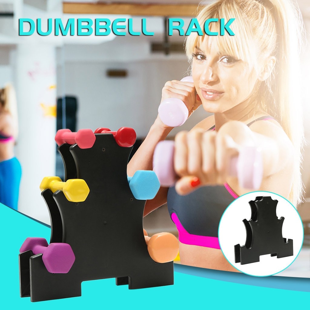 Dumbbell Rack Stand 3 Tier Dumbbells Stand Hand Weightlifting Sets Supplies Holds 30 Pounds Home Exercise Tools #LR2