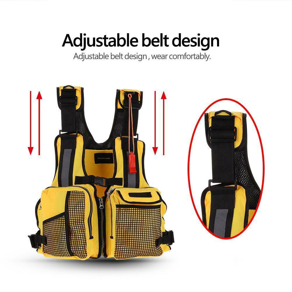 Adult Outdoor Swimming Life Jacket Adjustable Adult Kayak Rafting Canoe Boating Swimming Buoyancy Life Jacket Vest