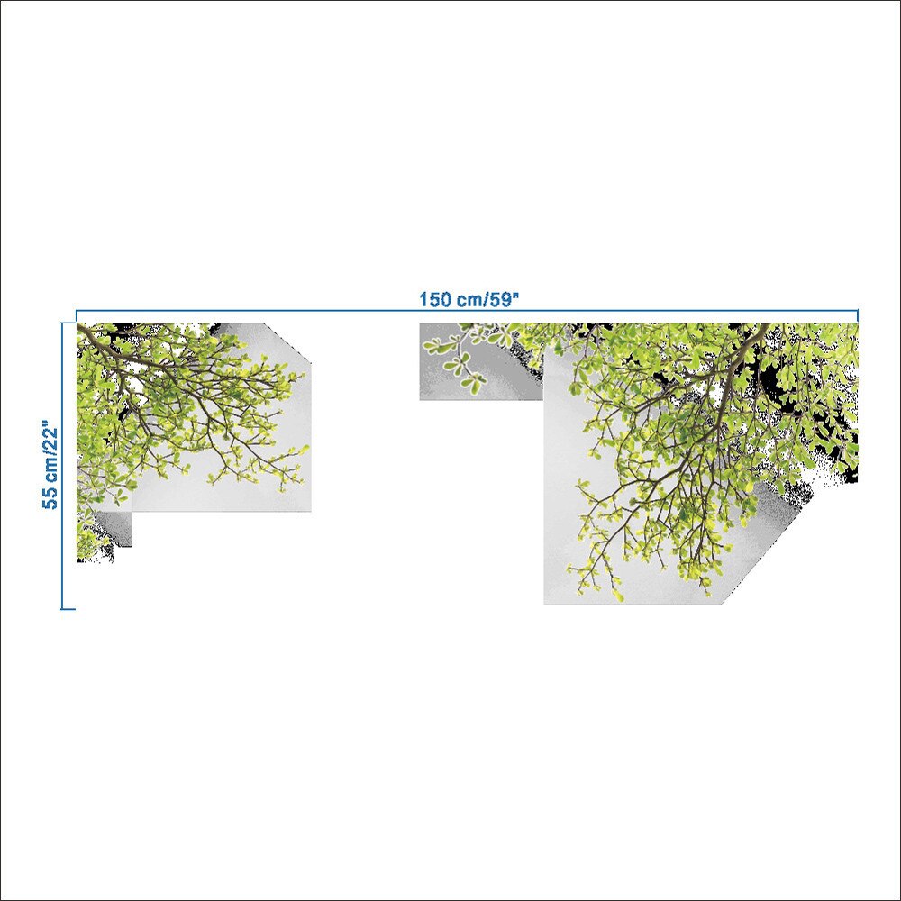 Nature Leaves Green Tree Branch Wall Sticker Vinyl Living Room Wall Stickers Home Wall Decor Poster Wall Decoration