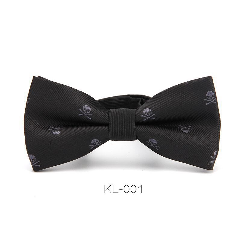 Pajarita ajustable de calavera para hombre, nueva corbata de lazo a la para ocio, color negro, vino y rojo,