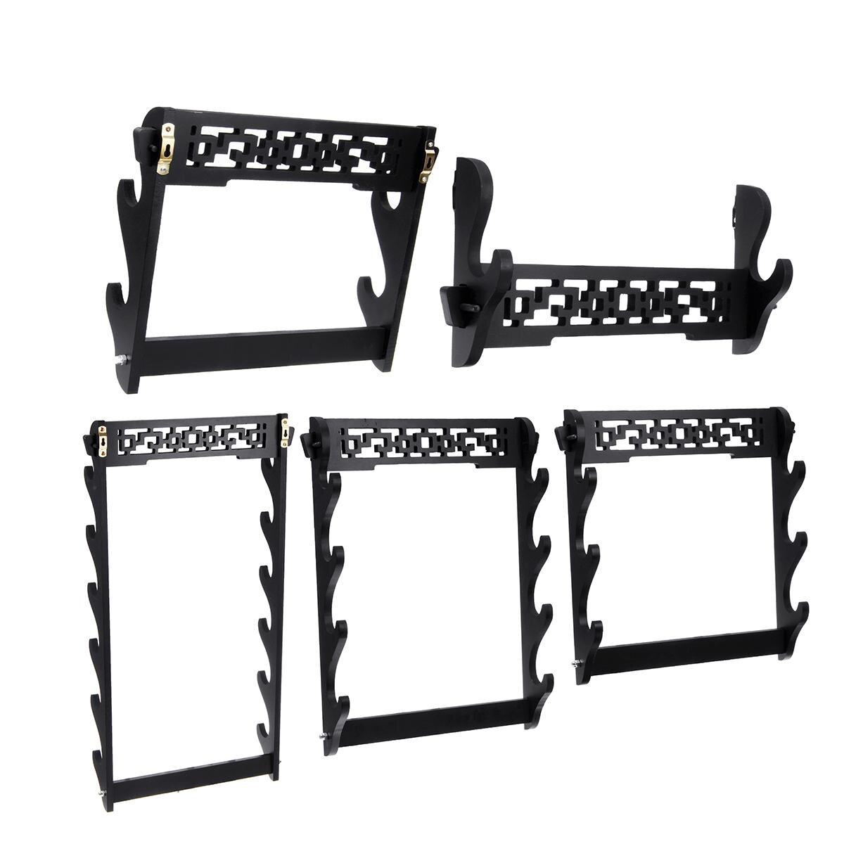 1 Pcs 1/2/3/4/6Tier Wall Opknoping Decor Samurai Zwaard Houder Katana Houder stand Hanger Beugel Rack Home Decoratie Muur Display