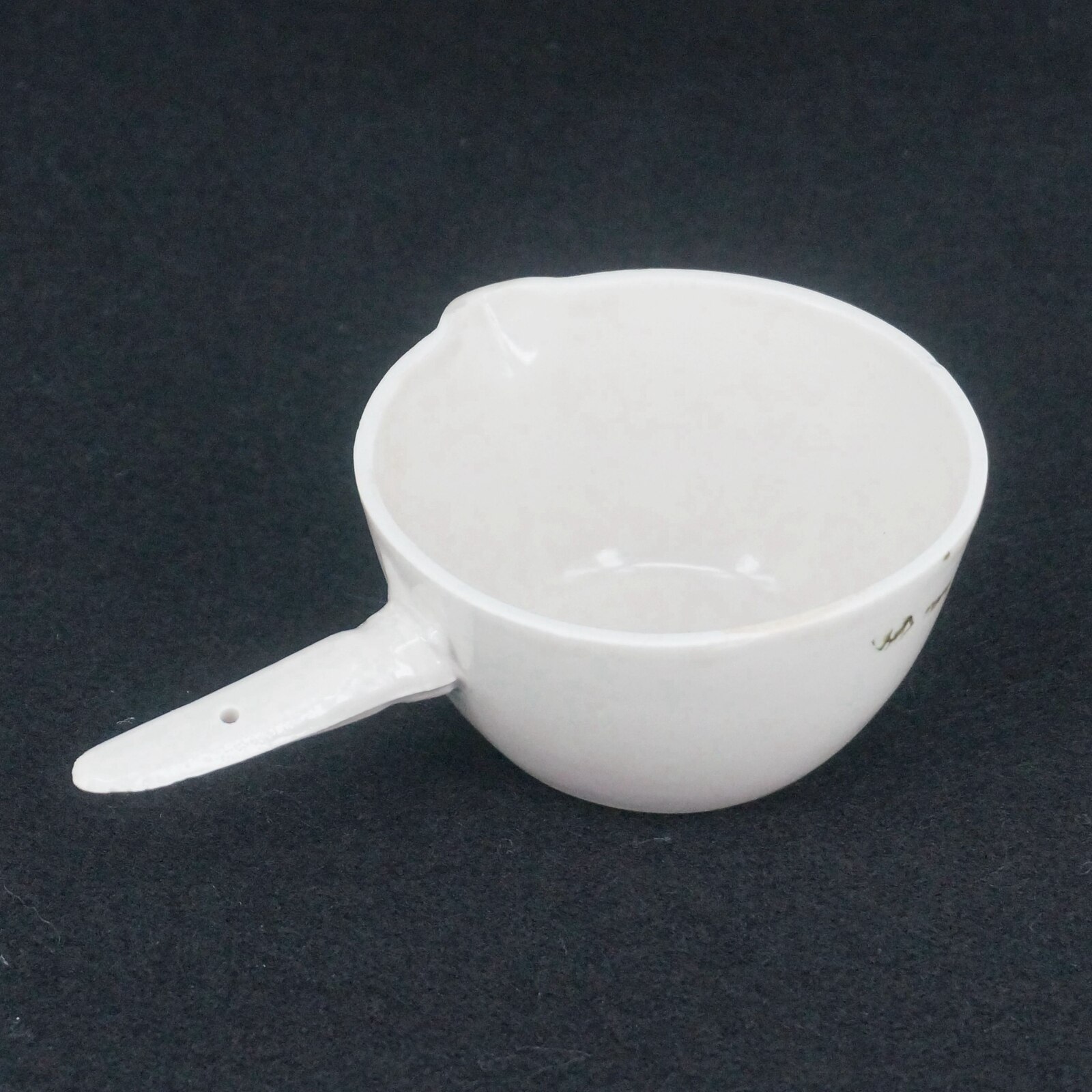 100ml Inner Diameter 75mm Ceramic Evaporating dish Round bottom with handle For Chemistry Laboratory