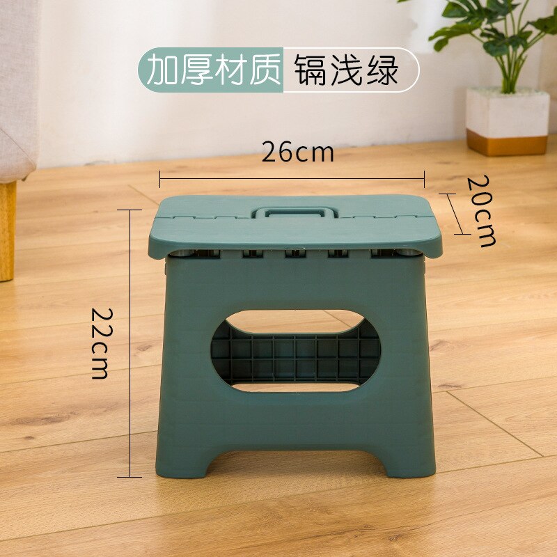 Tabouret pliant Portable en plastique, petit banc d&#39;extérieur pour adultes: green
