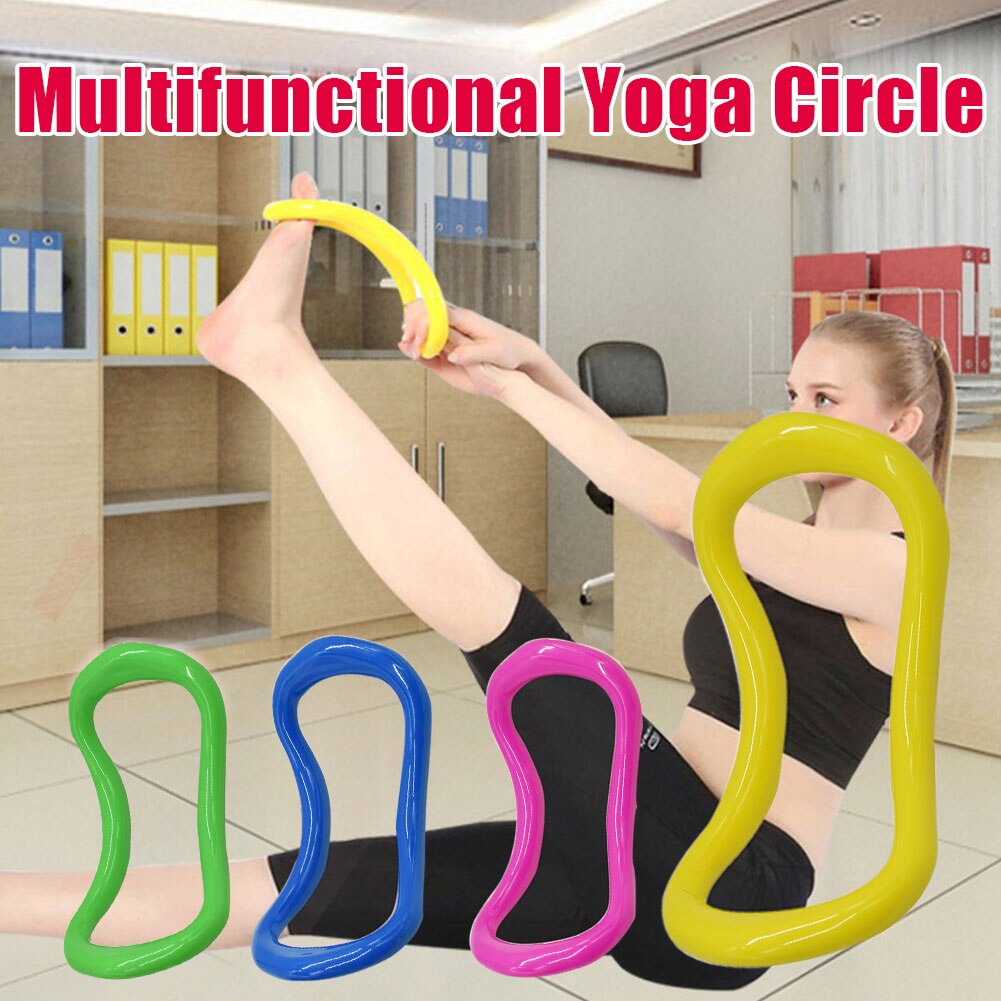 Yoga Ring Magic Circle Fascia Stretch Ring Yoga Aids Pilates Hoop Yoga Circle Pilates Gym Sports Magic Ring