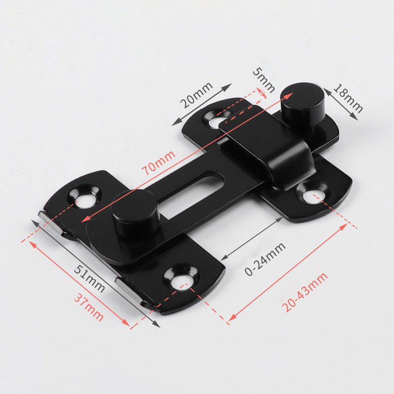 Door Lock Guard Latch Bolt 90°/180° Stainless Steel Toggle Latch Sliding Barn Door Lock Wine Cabinet Closet Right Angle Lock: Brown