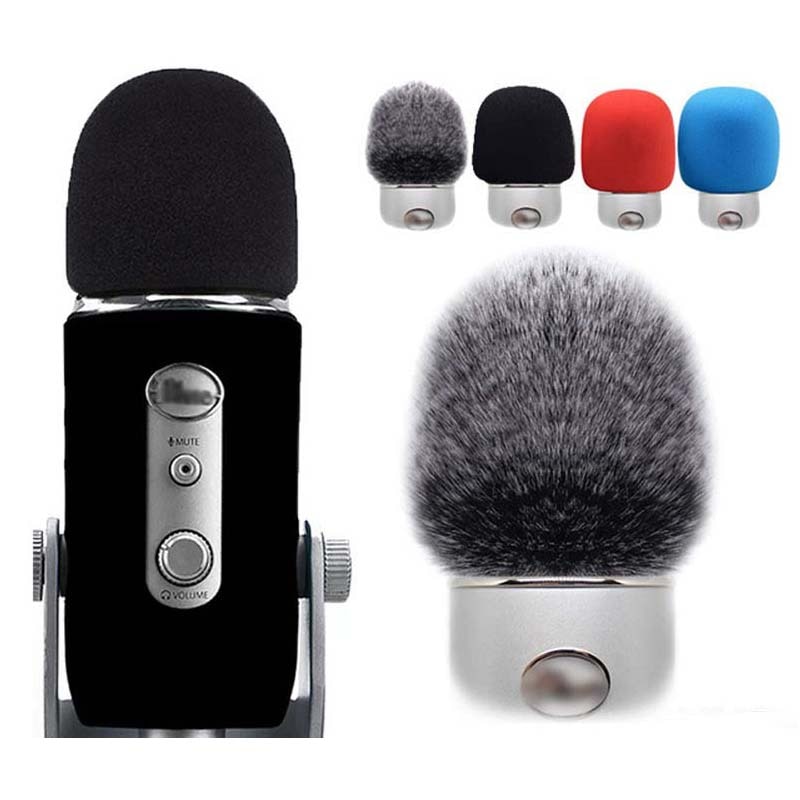 Suitable for Blue Yeti pro Studio microphone sponge cover Blue Yeti/Yeti pro windshield microphone sponge sprayproof fluff cover