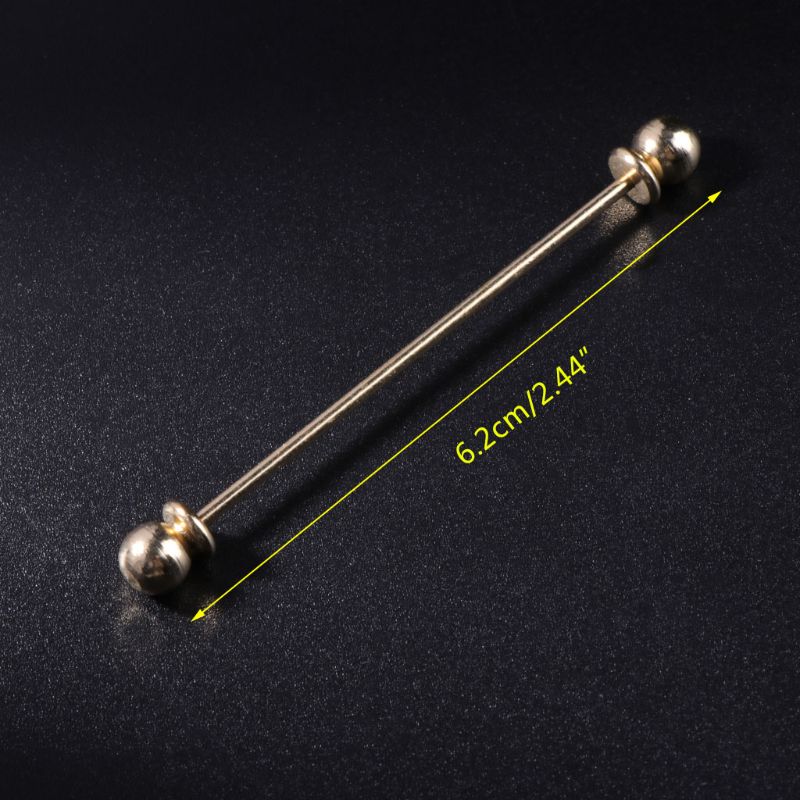 Men Shirt Pins Tie Clip Collar Clasp Luxury Business Wedding Brooch Bar Ornament HX6F