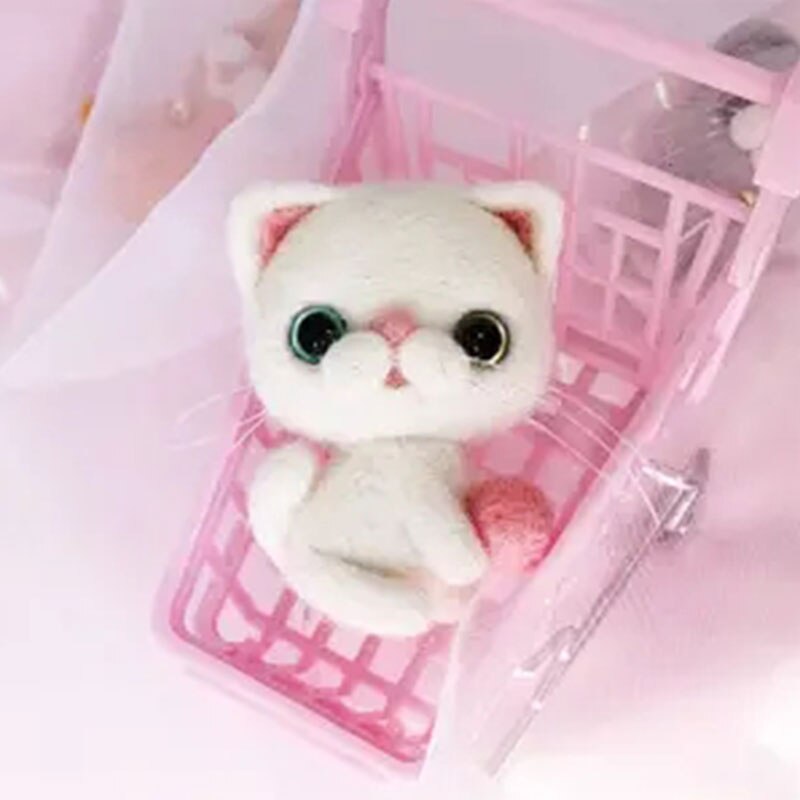 Jiwuo Wool Felt Poke Handmade Animal Pet Doll Toy Wool Needle Felting Kit Cat Shiba Inu Material Package DIY For Beginner: 6