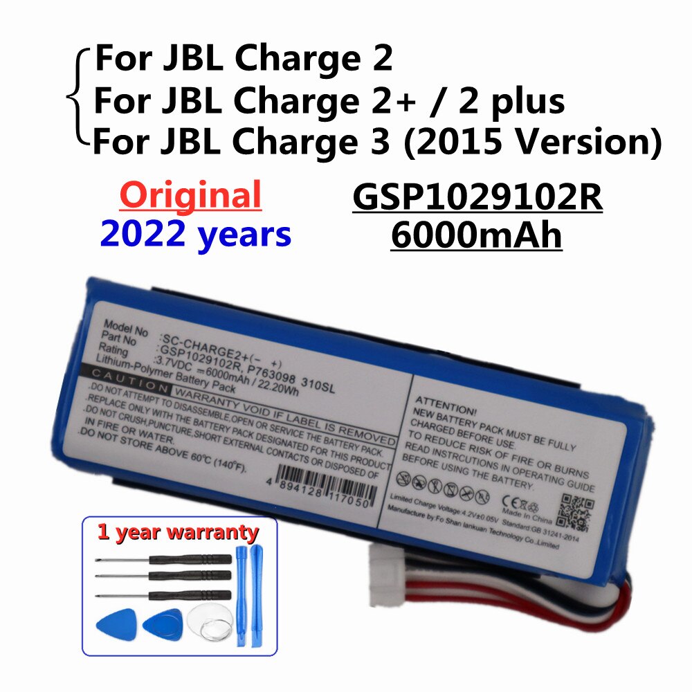 2022 Original Speaker Battery For JBL Charge Flip Pulse Xtreme 2 3 4 5 For Harman Kardon Go Play Onyx Mini Replacement Battery: Charge2 2plus 3 2015