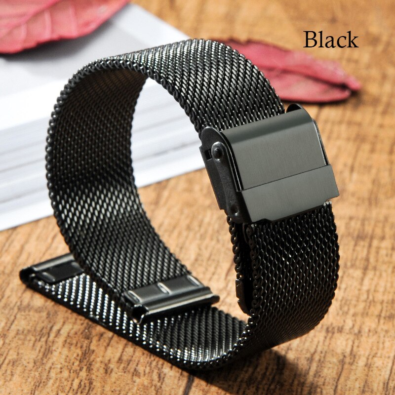 Voor Huawei Gt/GT2 Horloge Band 46Mm/42Mm Milanese Rvs B5 B3 Band Armband Universele 16/18/20/22 Mm Vervanging Band: Black / WatchGT Magic --22mm