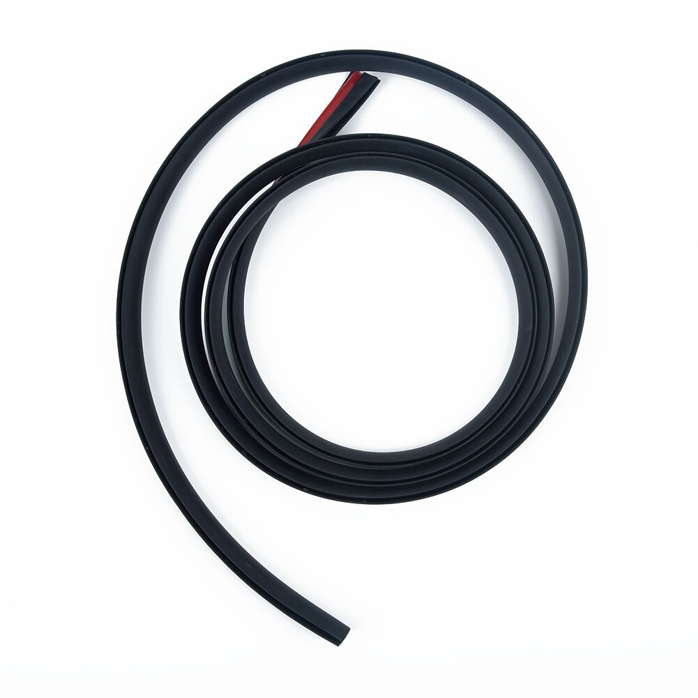 Rubber Sealed Strip Seal Under Moulding Trim Black 2M H-Type On Plastic