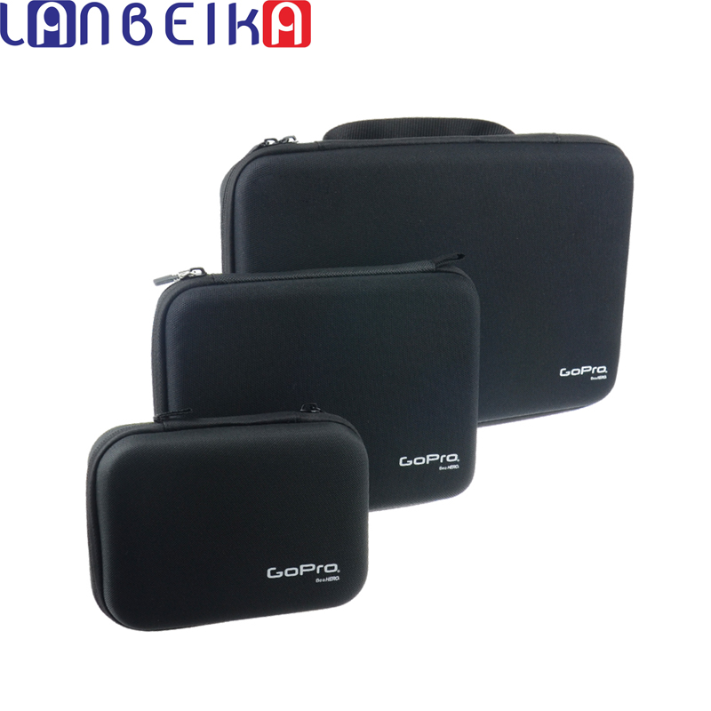 Lanbeika Voor Gopro 3 Maten Nylon Draagbare Storage Collection Bag Case Voor Gopro Hero 9 8 7 6 5 4 sjcam SJ5000 SJ9 SJ6 SJ8 Dji Yi