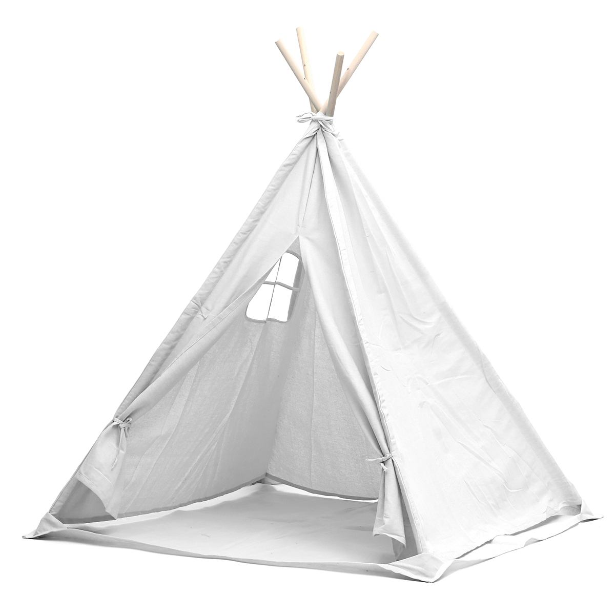 Children's Tent Teepee Playhouse For Kids Portable Infantil House For Children Cabana Kids Tents Decoration Carpet Newborn Photo: 02 White 1.8m