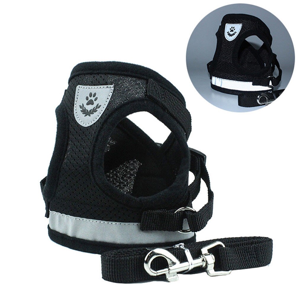 Pet Control Harness For Dog Soft Mesh Walk Collar Safety Strap Vest: XL / B