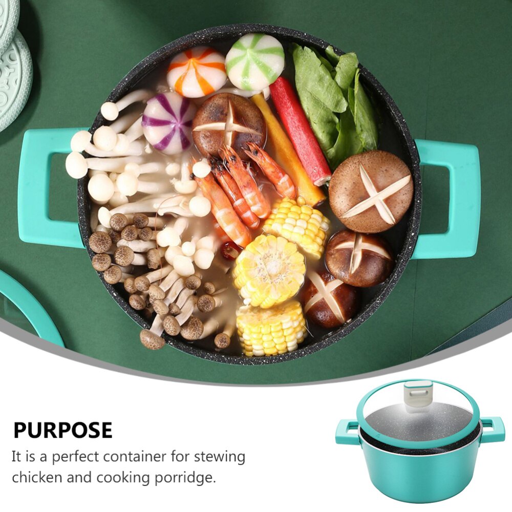 1pc Maifan Stone Pot Multi-function Cooking Pot Double Handle Soup Pot