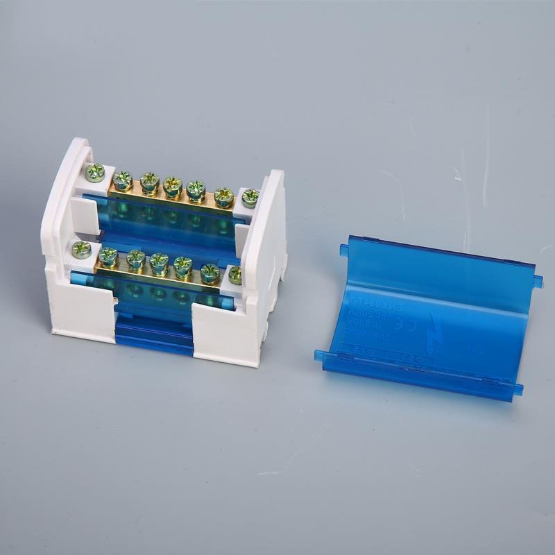 1PC 207 211 215 Terminal Block Din Rail distribution Box 407 411 415 160A Plastic waterproof junction box
