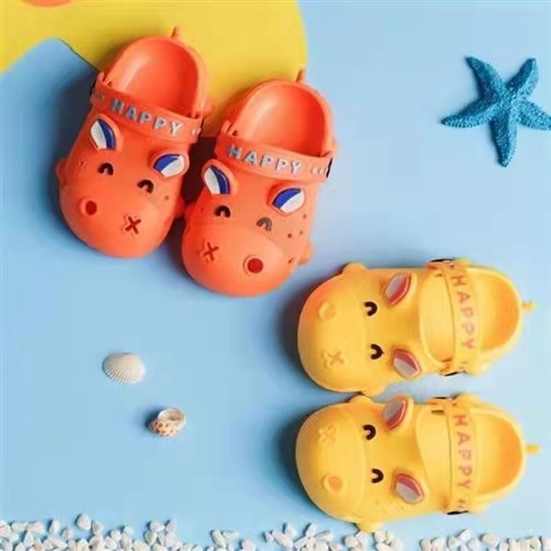 Zapatillas de primavera y otoño para niños y niñas, sandalias de suela blanda antideslizantes para bebés de 1 a 8 años, Verano