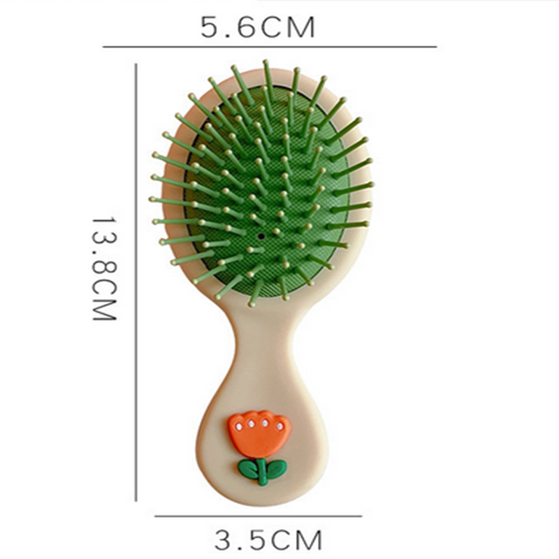 Peine de pelo para niños y niñas, peine de dibujos animados, cepillo de pelo para niño, portátil, antiestático, cómodo, masajeador de cabeza