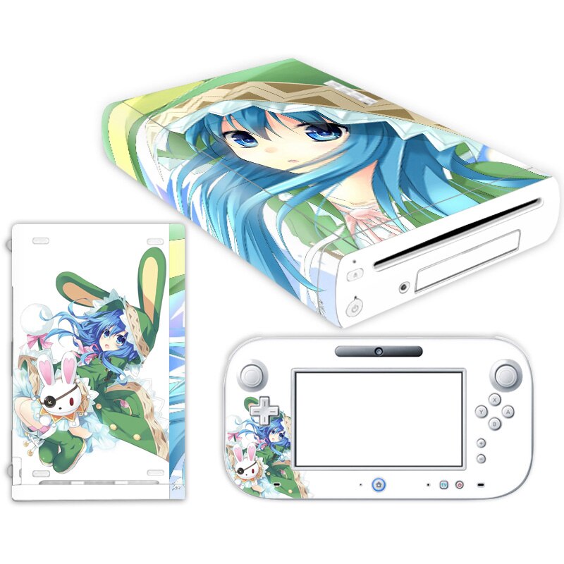 For W ii U Console Cover with Remotes Controller Skins For Nintend w ii u sticker for w ii u skin: TN-WiiU-0204