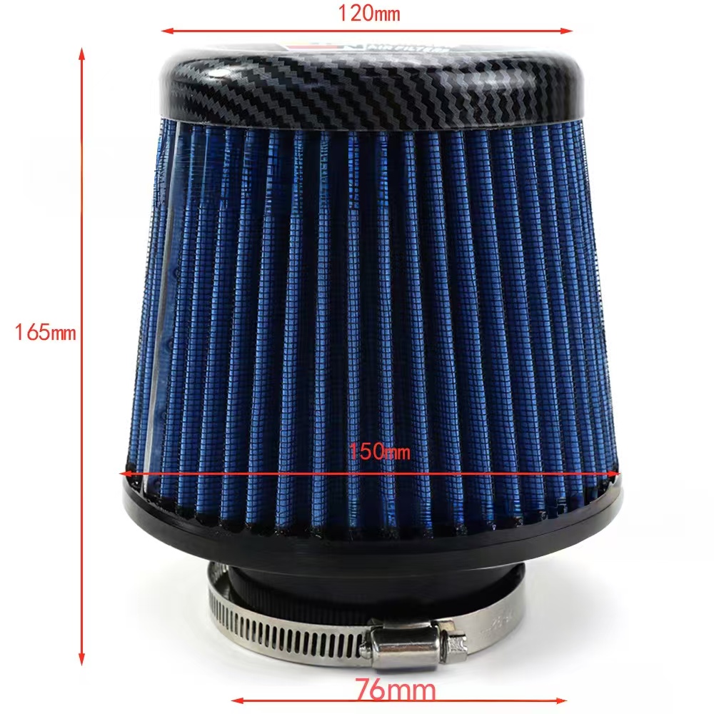 Air filter kn 3 inches 76mm universal high flow mushroom head car motorcycle car motorcycle,intake air filter
