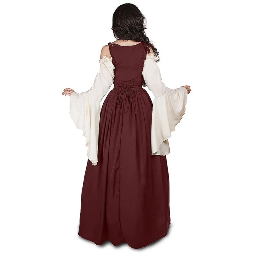 Abito Punk medievale Cosplay costumi di Halloween donne palazzo festa di carnevale travestimento principessa femminile Vestido vittoriano Robe