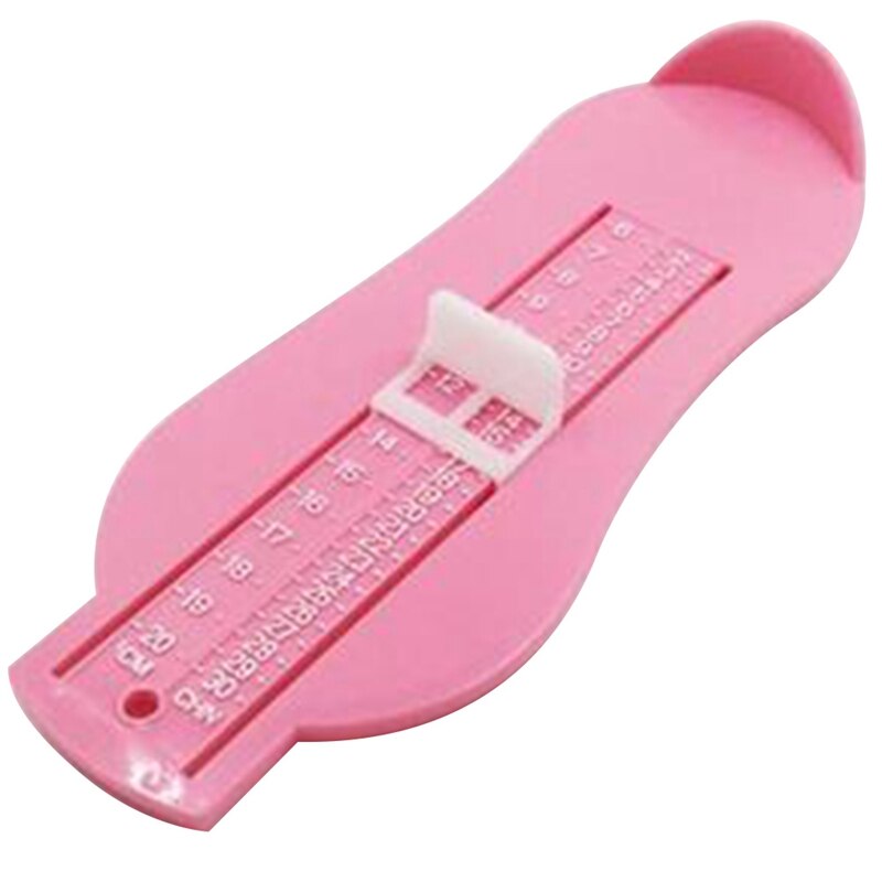 Voetmaatmeter 5 kleuren baby kind voetliniaal schoenmaat meetlat schoenlengte groeiende voetmaat liniaal gereedschap maten: Roze
