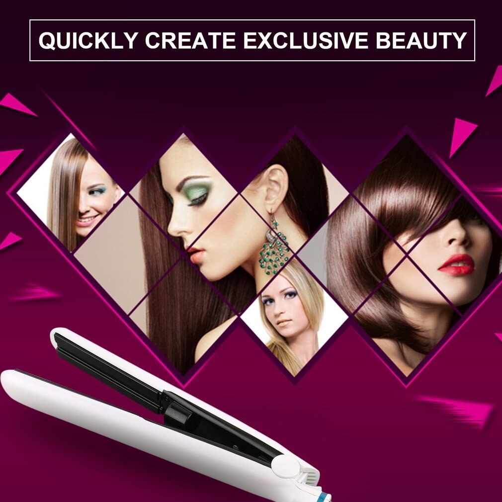 1 Set Multifunctional Ceramic Vapor Steam Hair Straightener Argan Oil Steam Hair Styling Tool Straightener