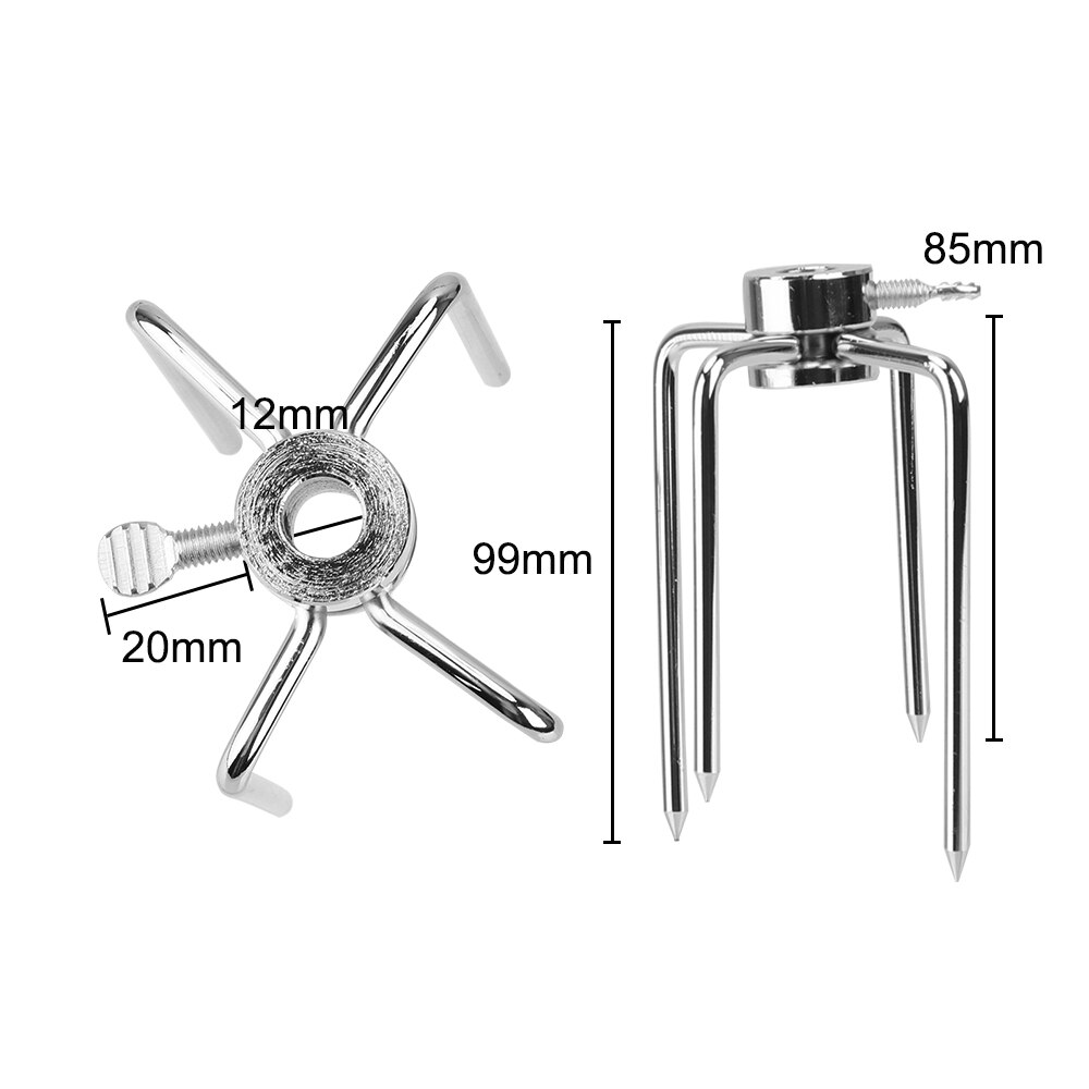 Horquillas de acero inoxidable para barbacoa, herramientas de cocina para asar pollo, carbón vegetal, tenedor de carne, Rotisserie, 2 unids/set por juego