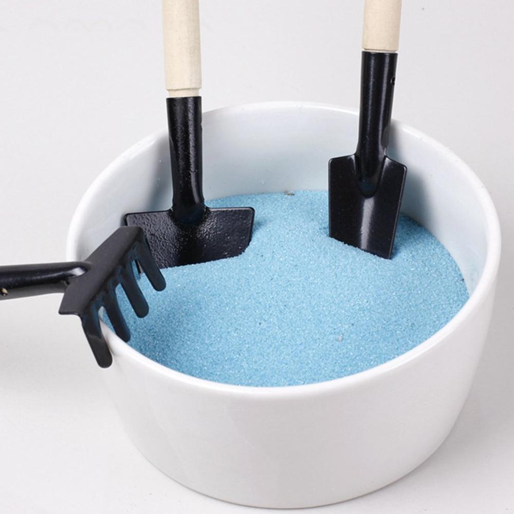 3PCS/Set Mini Long Handle Gardening Tool Handle Metal Head Small Shovel Rake Spade Flowers Potted Plant Portable Gardening Tool