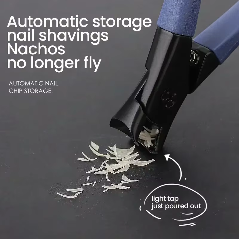 Coupe-ongles à ouverture en acier inoxydable, coupe-ongles gris, ongles épais pour personnes âgées, coupe-ongles domestique individuel, Durable