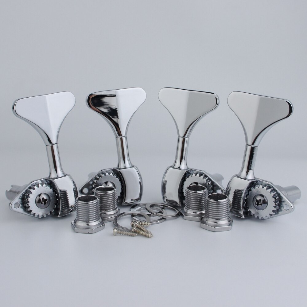 Bass Tuners 1:20 Verhouding Gitaar Machine Chrome Heads Gitaar Tuning Key Pinnen Open Gear