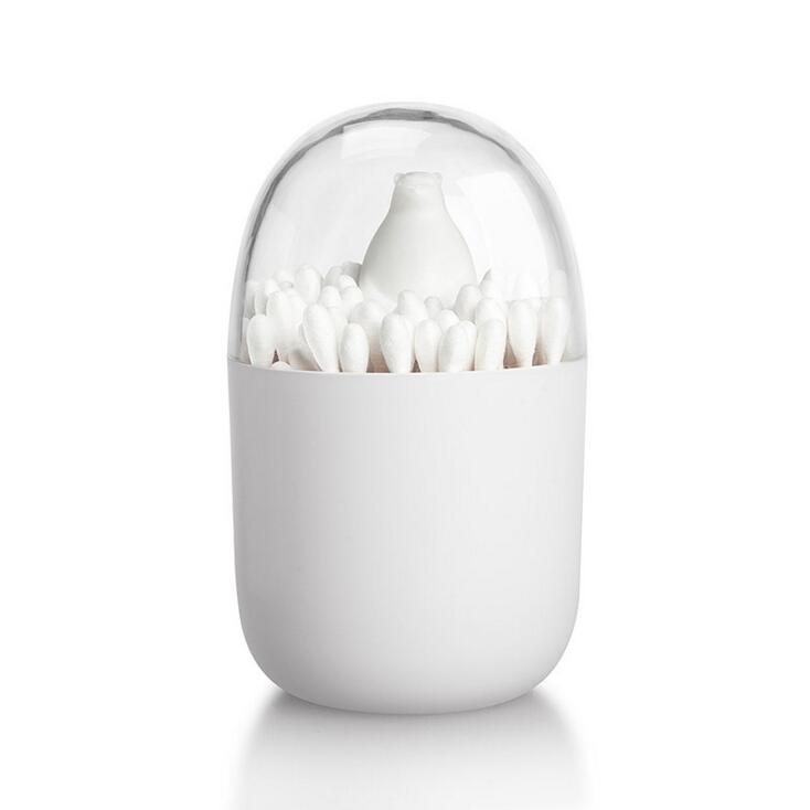 Hometree 1pc bord dekorere gennemsigtig plante/dyr tandstikker opbevaringsbokse vatpinde boks støv tandstikker boks opbevaring tank  h105: H105 snebjørn