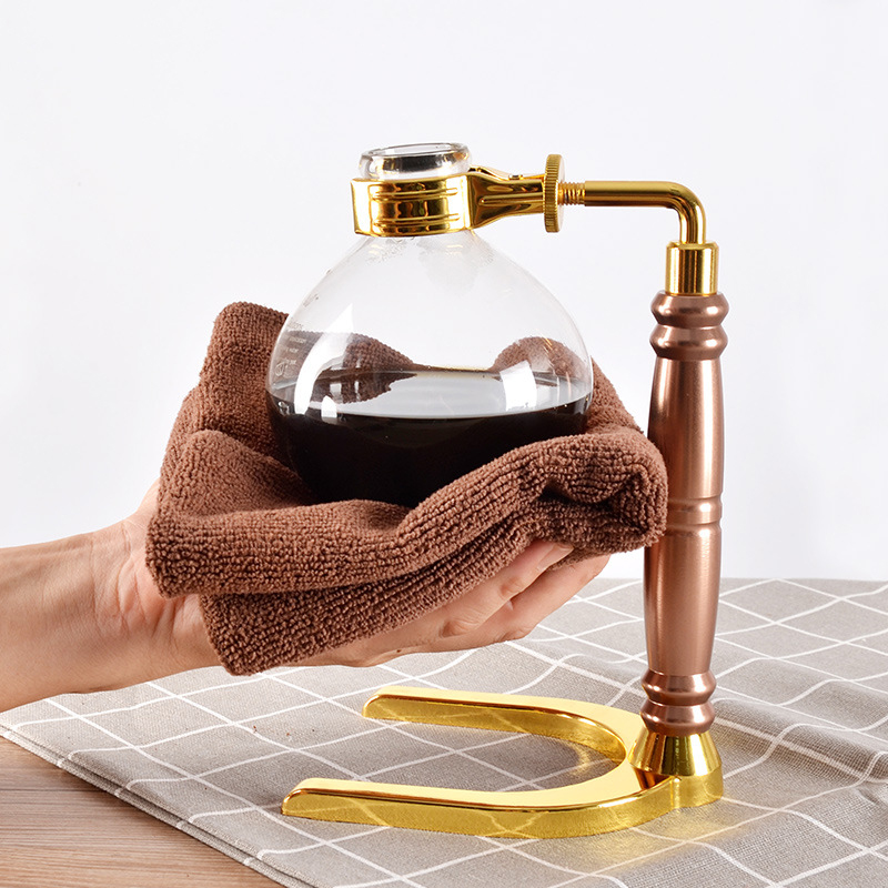 Cafetera de sifón de estilo japonés, tetera de sifón de té, cafetera de vacío de vidrio, filtro de máquina de café Kahve Makinas de 3 tazas y 5 tazas