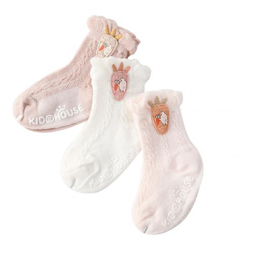 3 Pairs Kleinkinder Neugeborenen Jungen Mädchen Komfortable Durable Multi-gelegentliche Rettich Katze Fisch Anti-slip Elastische Baumwolle Socken: radish S