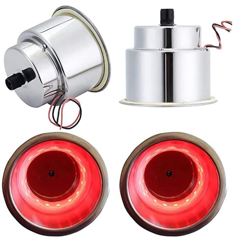 4Pack Verzonken Rvs Cup Drink Fles Houder Met Afvoer Marine Voor Boot Rv Camper Auto Truck: Red