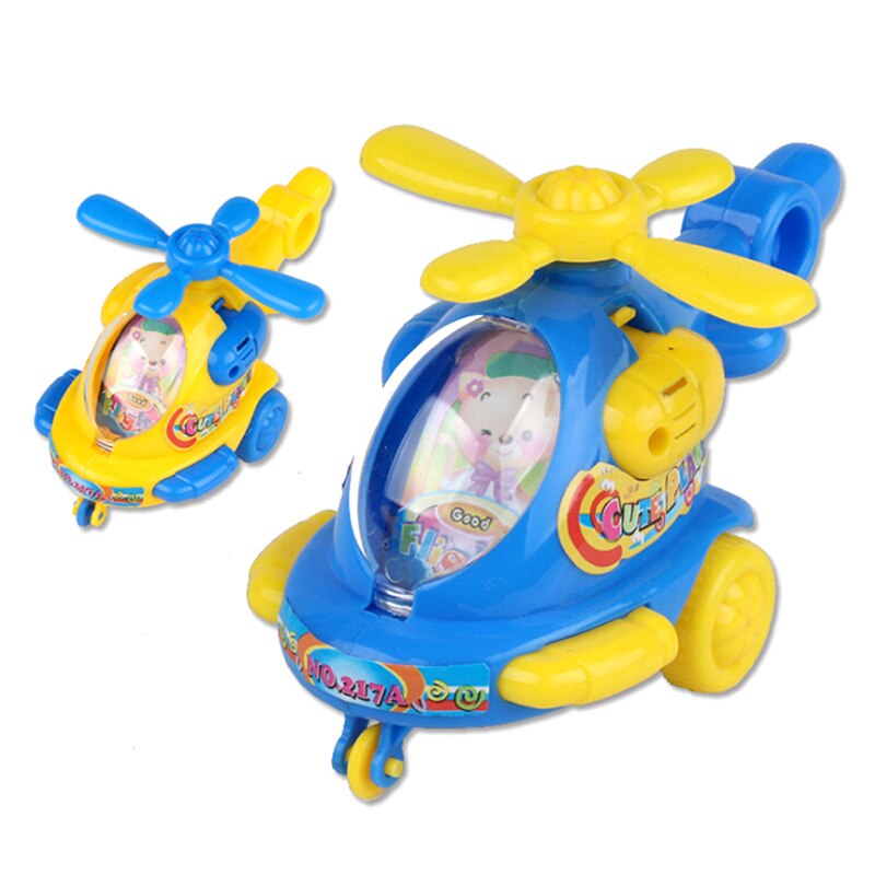 1Pc Baby Favoriete Cartoon Dier Wind Up Speelgoed Helikopter Clockwork Klassieke Speelgoed