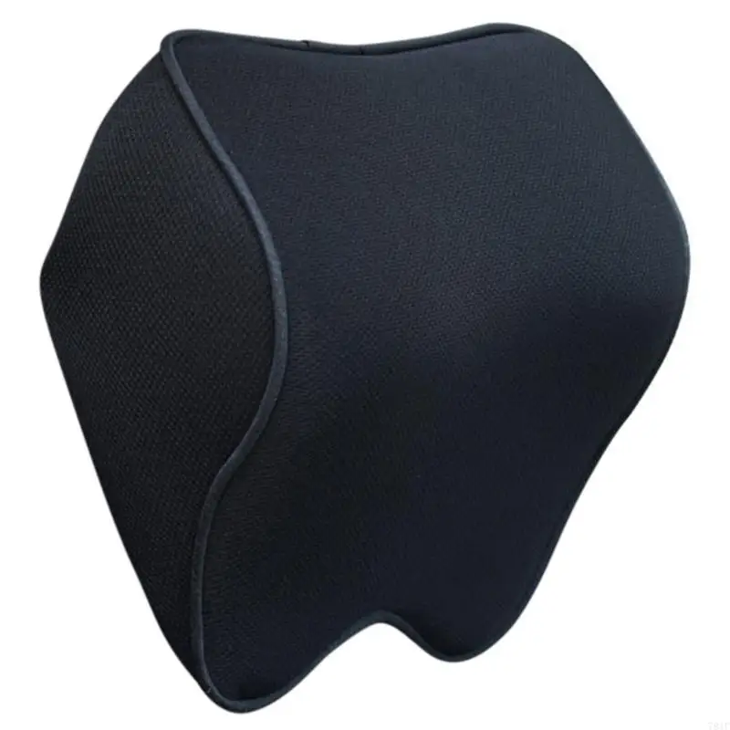 Memory Foam Car Neck Pillow Comfortable Breathable Headrest for Commuters Removable Cover for Travel Office Use: PURPLE