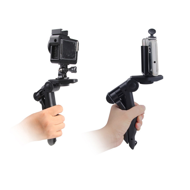 3-einseitig Smartphone Wiege Halfter Stativ Handheld Stabilisator Hand Griff Halterung stativ für telefon Halfter für praktisch