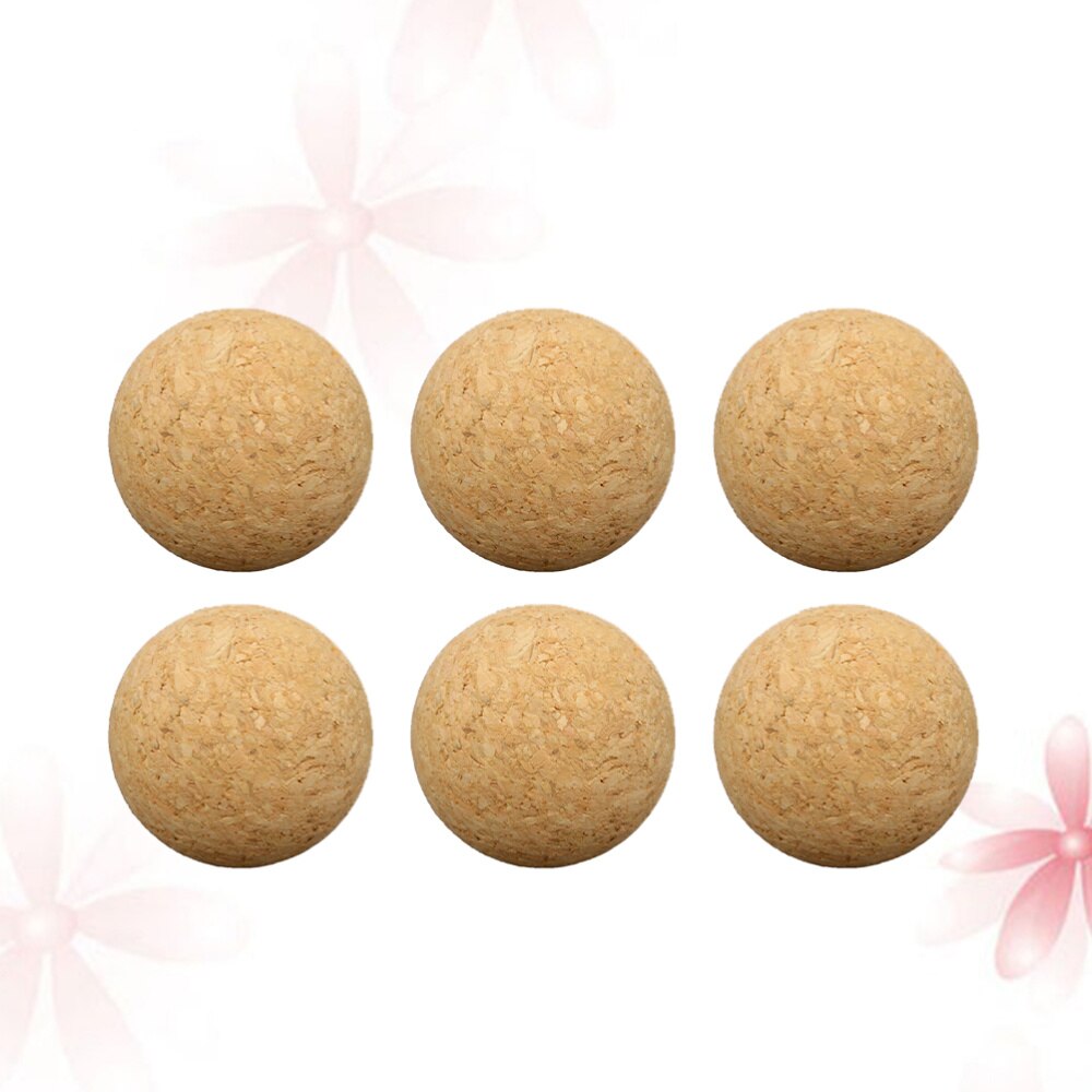 4pcs Wooden Baby-foot Table Footballs Fun Tabletop Soccer Interactive Ball Toys Game Accessories