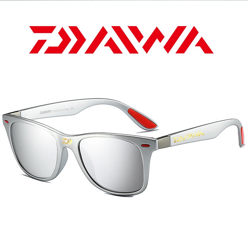 Daiwa Mannen Vissen Gepolariseerde Zonnebril Retro Rijden Rijden Zonnebril Sport Uv Bescherming Zonnebril: Photo Color3