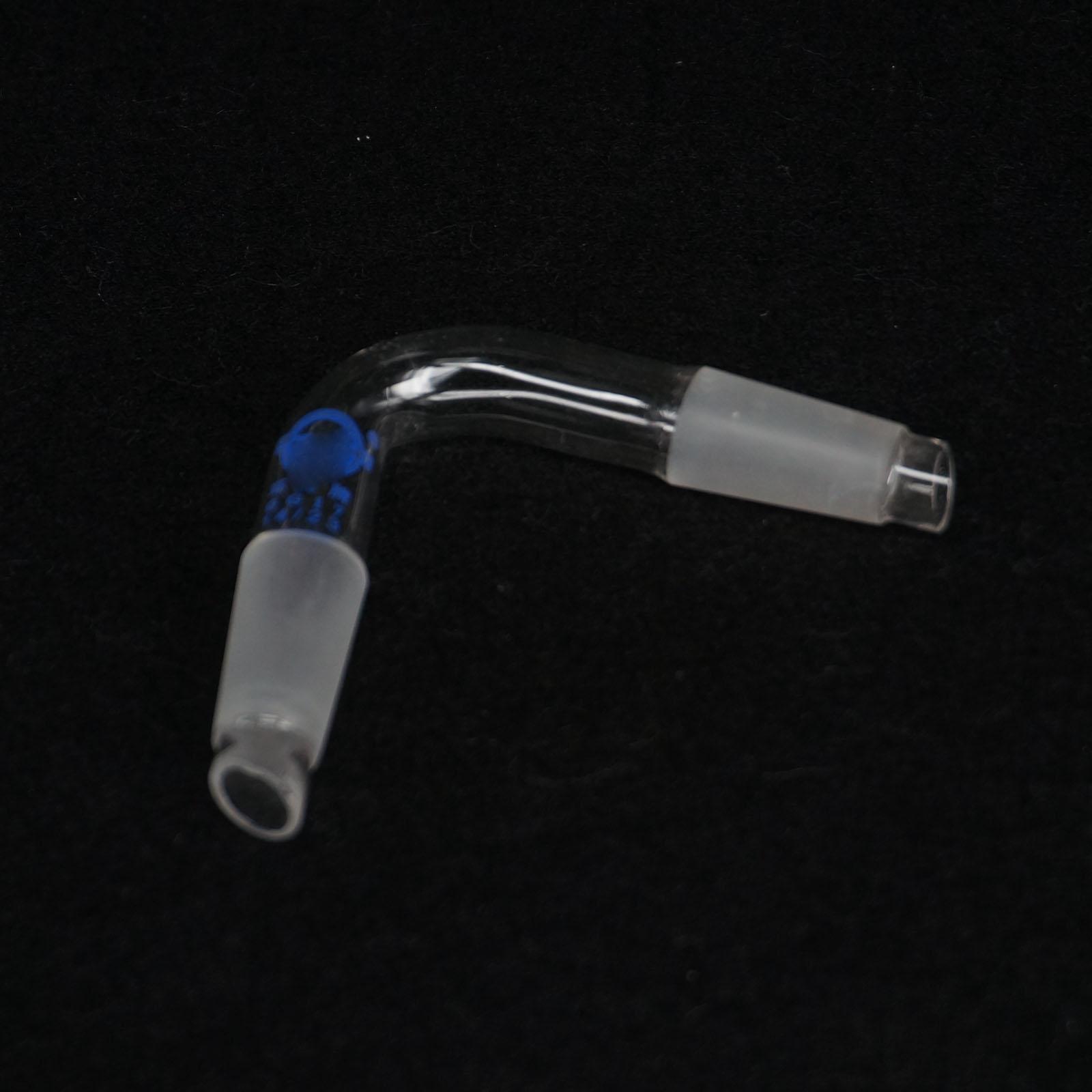 14/23 Stopper Glass Distillation Adapter Distilling Head 75 Degree Bend Labware