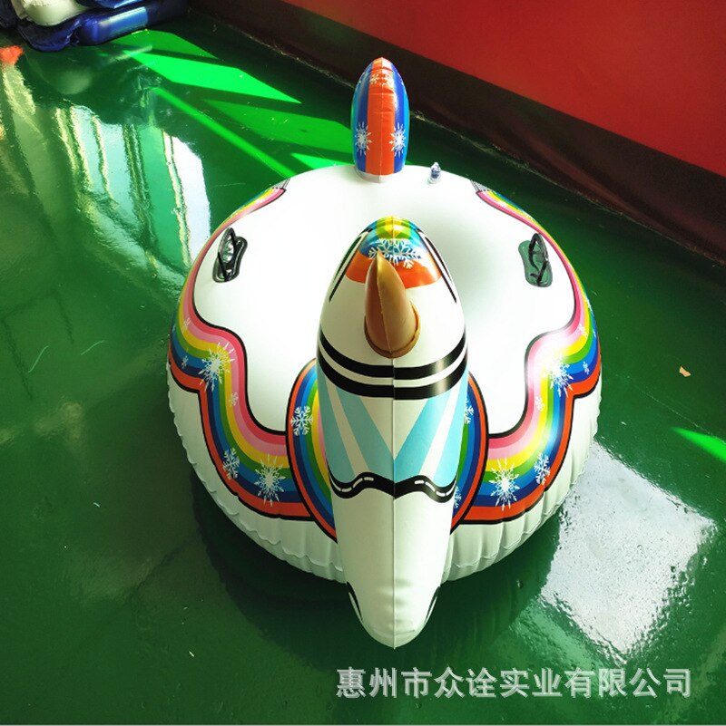 PVC Inflatable Ski Ring Cold-resistant PVC Inflatable Ski Ring Unicorn Ski Ring-