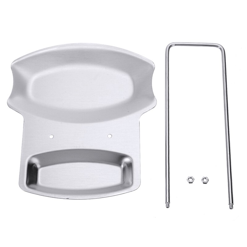 2in1 Stainless Steel Pan Stand Pot Clip Cover Lid Spoon Rest Holder Rack Multifunctional Kitchen Cookware Stand Tools