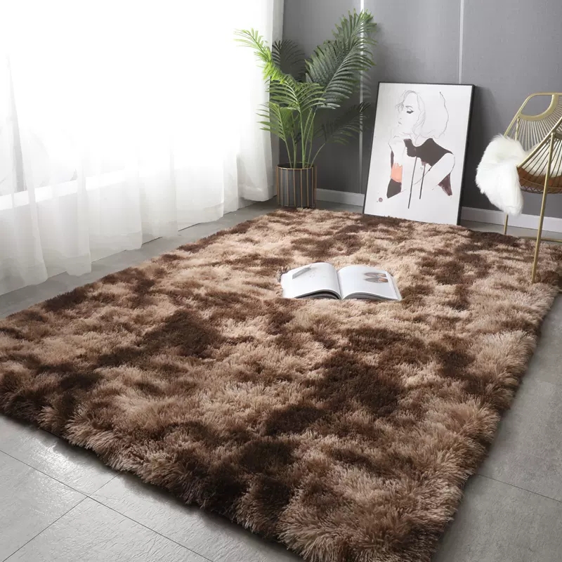 Alfombra de felpa para sala de estar, cojines para el suelo del sofá, alfombra moderna suave y esponjosa para el hogar, alfombra de juego para dormitorio de niños, de navidad: 150X220cm / Verde