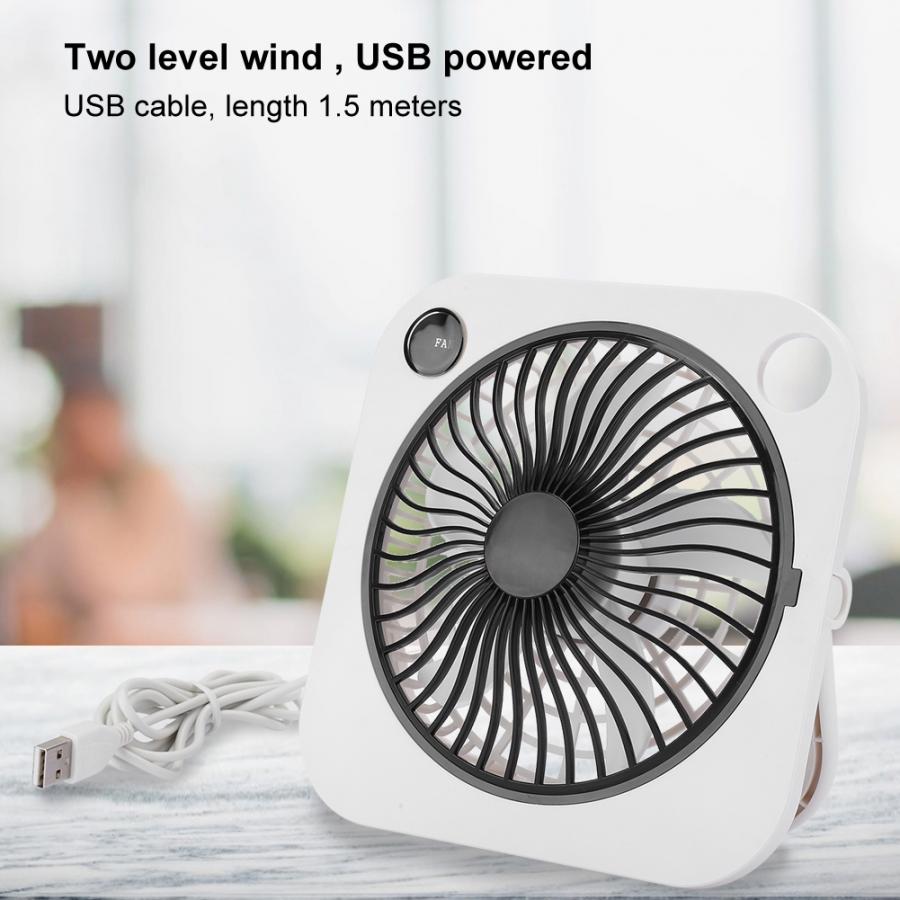 3W Quiet Mini USB Fan Could Connect with Laptop Portable USB Mini fan with 2-Gear Adjustable Wind Speed 2300r/min Item