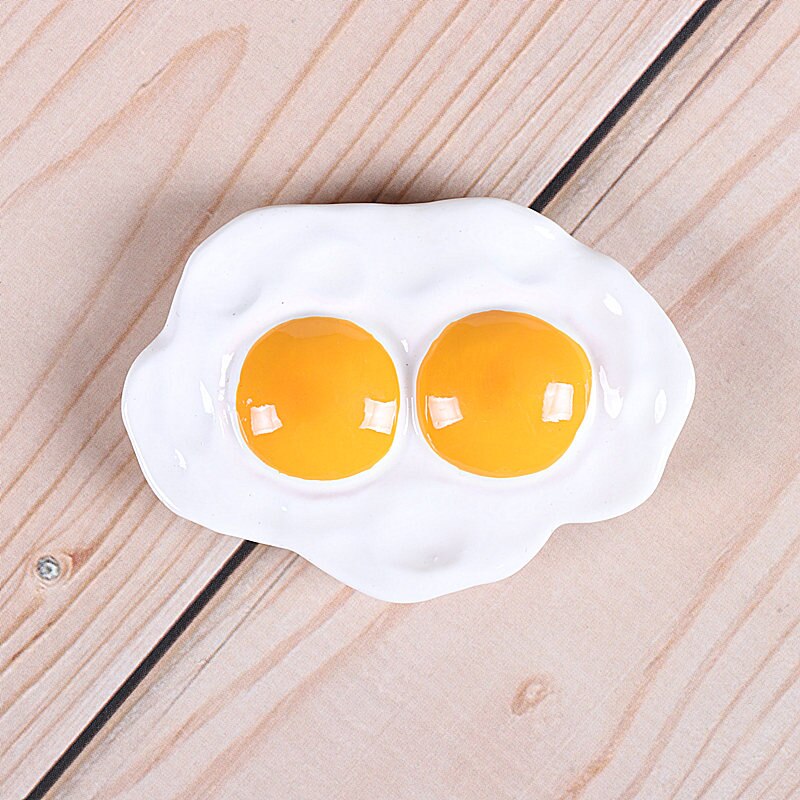 Bionische voedsel koelkast magnetische pasta melk pan ei brood tomaat koelkast plakken bericht stok magneet knop home decoratie: double egg