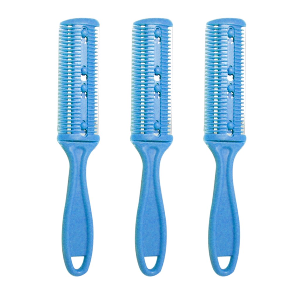 3Pcs Razor Comb Hair Cutter Comb Cutting Scissors Hair Thinning Comb Slim Haircuts Cutting Tool Razor Comb: 6