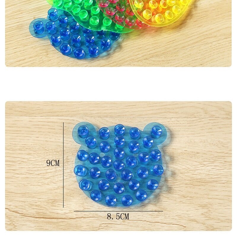 1/3/5Pcs Sterke Dubbelzijdige Vacuüm Sucker Magic Plastic Sucker Leuke Badkamer Items Zuig Standhouder bad Speelgoed Willekeurige Kleur