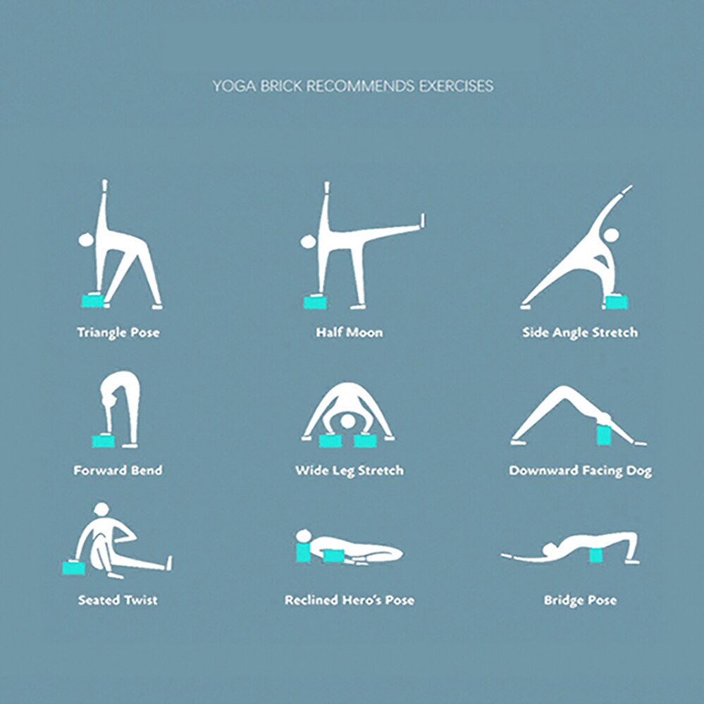 Eva yogablok schuimblok rekhulpmiddel sportschool pilates voor oefening fitness vormgeving gezondheid workout yogakussen
